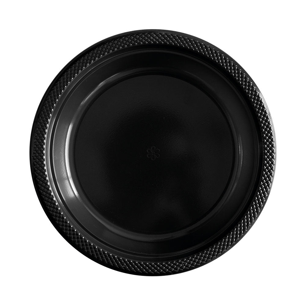 Plato Redondo Deluxe Negro 9" (22 cm) x10 unidades Sempertex