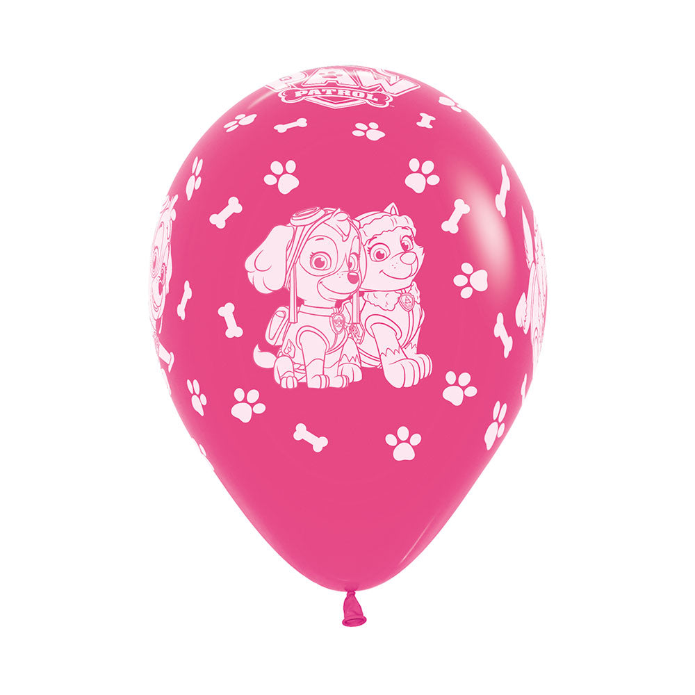 Globo infinity R12 x10 unidades Paw Patrol niña
