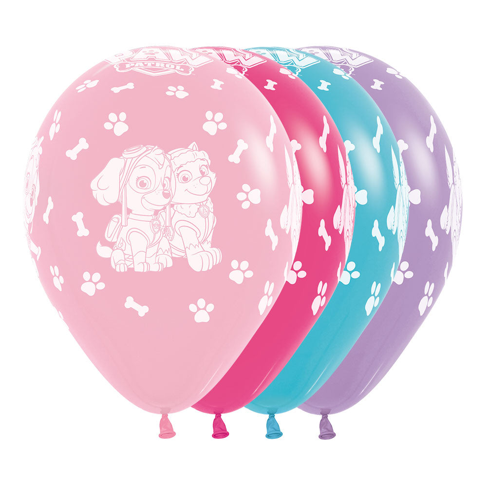Globo infinity R12 x10 unidades Paw Patrol niña