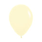 Globo Pastel Mate Amarillo R18 x6 unidades Sempertex