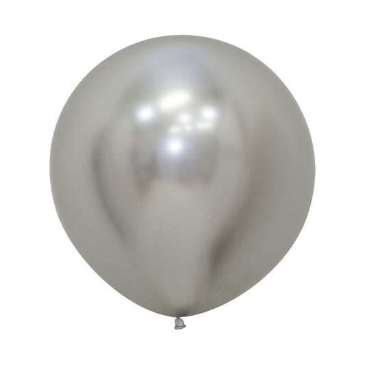 Globo Reflex Cromado Plata R24x3 unidades Sempertex