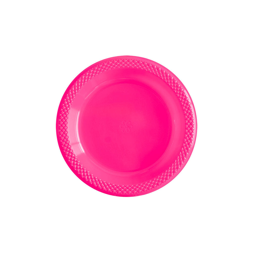 Plato Redondo Deluxe Fucsia 6" (15 cm) x10 unidades Sempertex