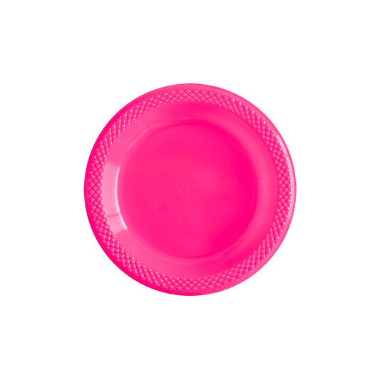 Plato Redondo Deluxe Fucsia 6" (15 cm) x10 unidades Sempertex
