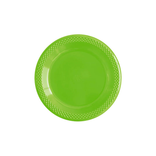 Plato Redondo Deluxe Verde Lima 6" (15 cm) x10 unidades Sempertex