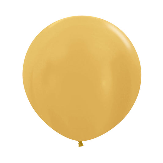 Globo Metal Dorado R36 x2 unidades Sempertex Esfera