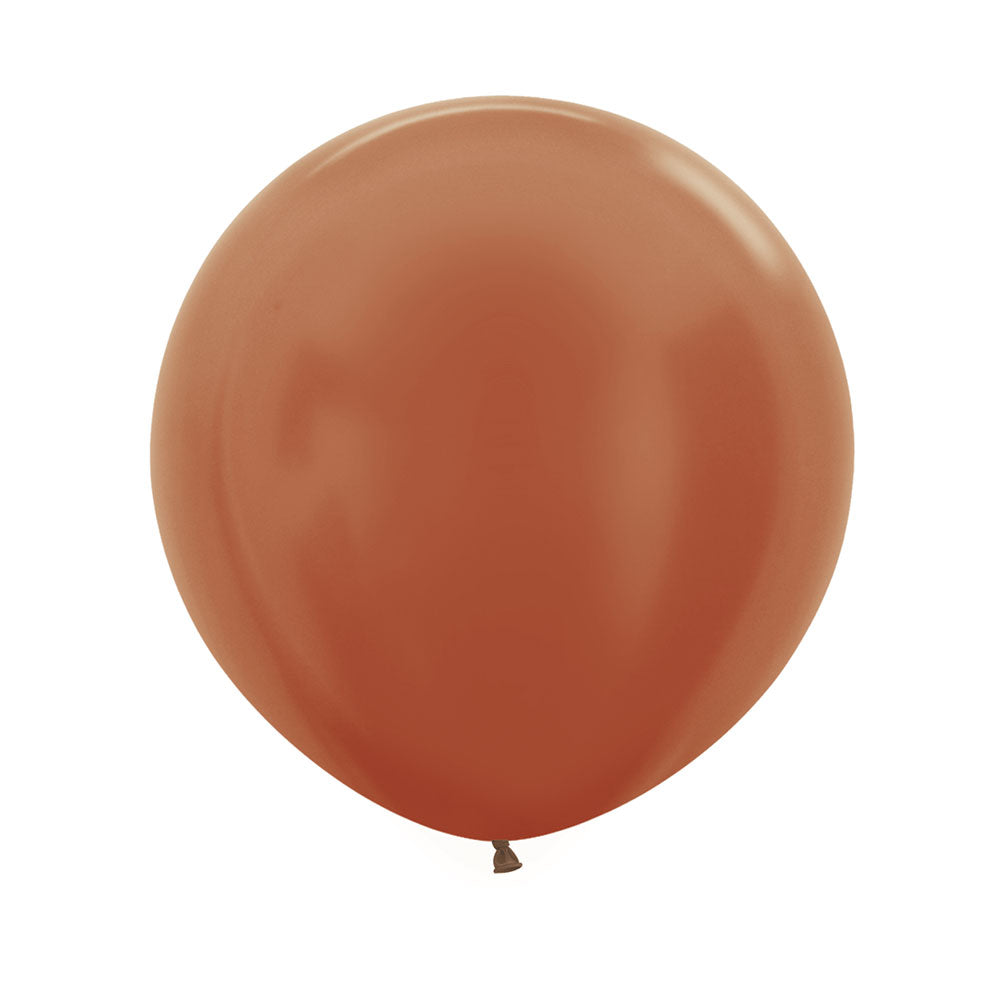 Globo Metal Cobre R24 x3 unidades Sempertex Esfera
