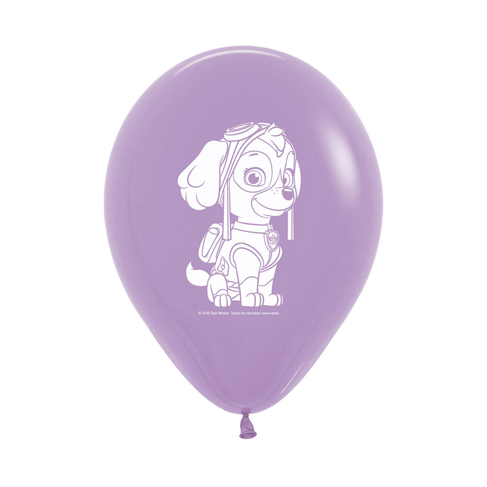 Globo impreso dos caras R12 x10 unidades Paw Patrol niña personajes