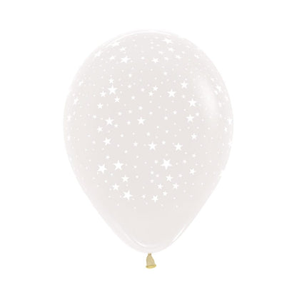 Globo Impreso Infinity Transparente Estrellas R12 por unidad Sempertex