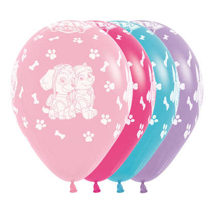 Globo infinity R12 x10 unidades Paw Patrol niña