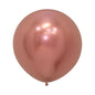 Globo Reflex Cromado Dorado Rosa R24 x3 unidades Sempertex