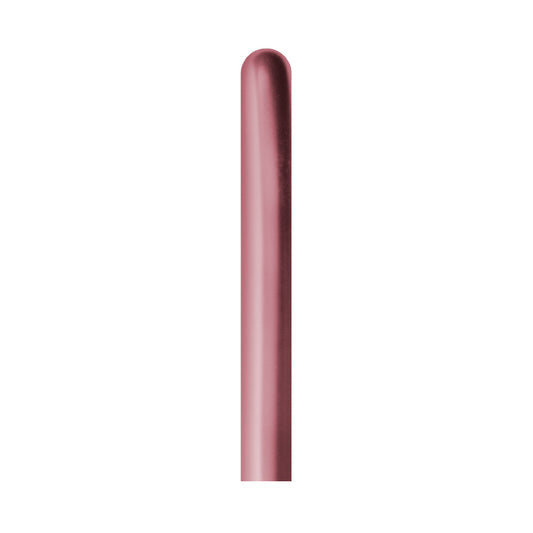 Globo Reflex Cromado Rosado tubito T260 x50 unidades Sempertex