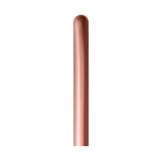 Globo Reflex Cromado Dorado Rosa tubito T260 por unidad Sempertex