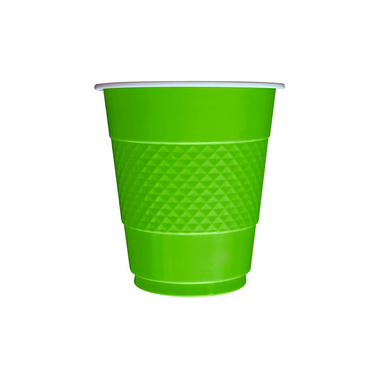 Vaso Deluxe Verde Lima 7 onzas x10 unidades Sempertex