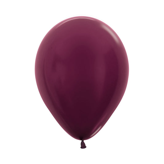 Globo Metal Vinotinto R12 x12 unidades Sempertex