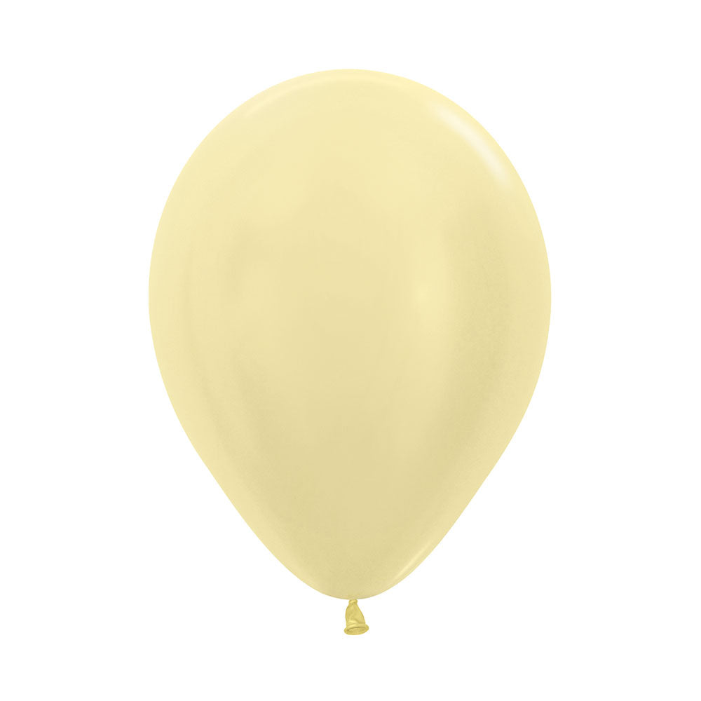 Globo Satín Amarillo  R12 x12 unidades Sempertex