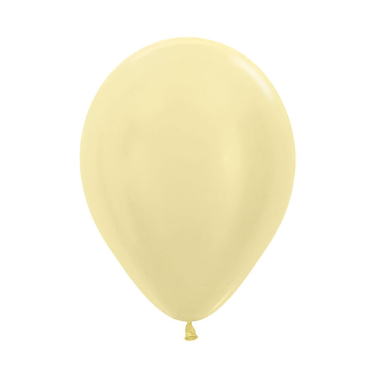 Globo Satín Amarillo  R12 x12 unidades Sempertex