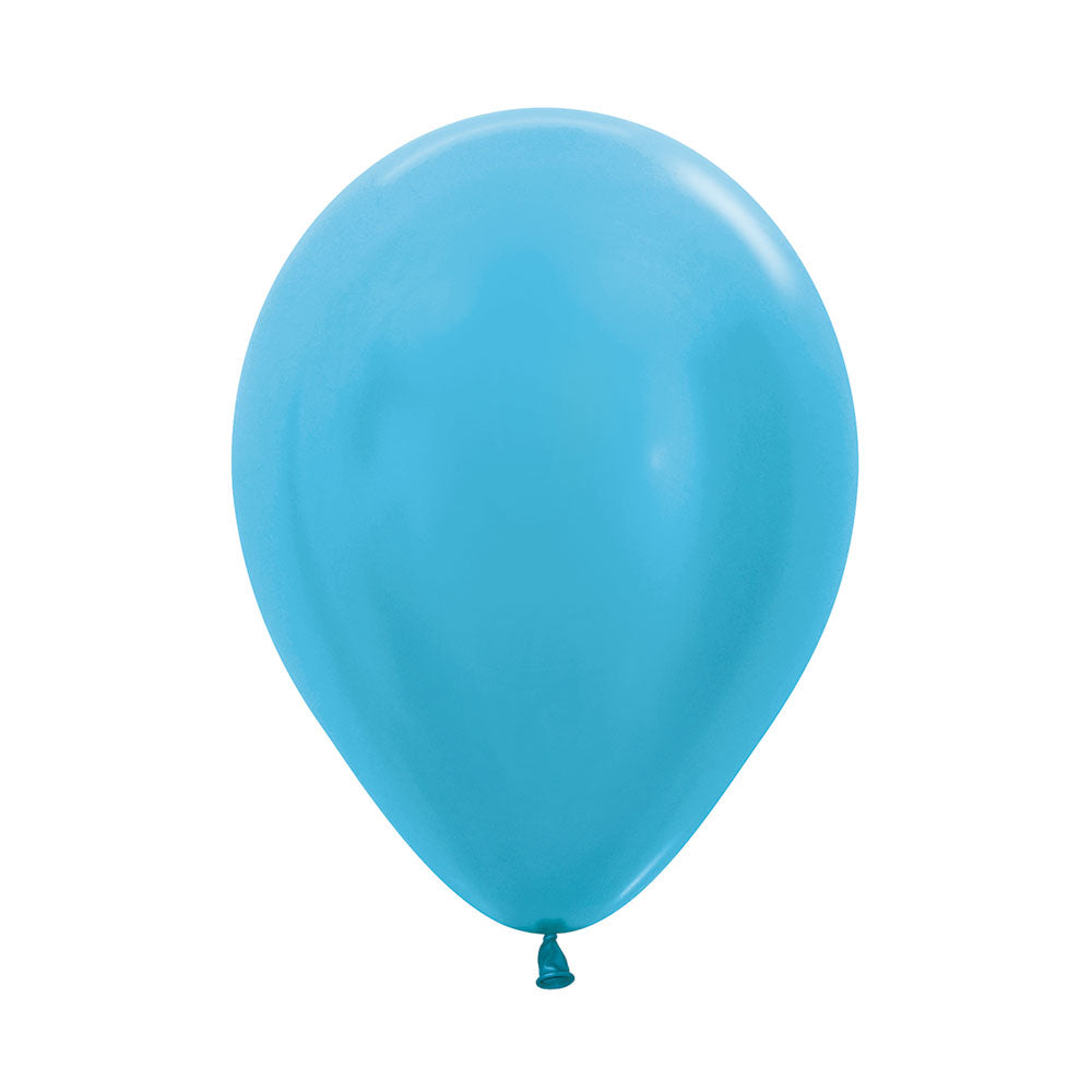 Globo Satín Azul Caribe R12 x50 unidades Sempertex