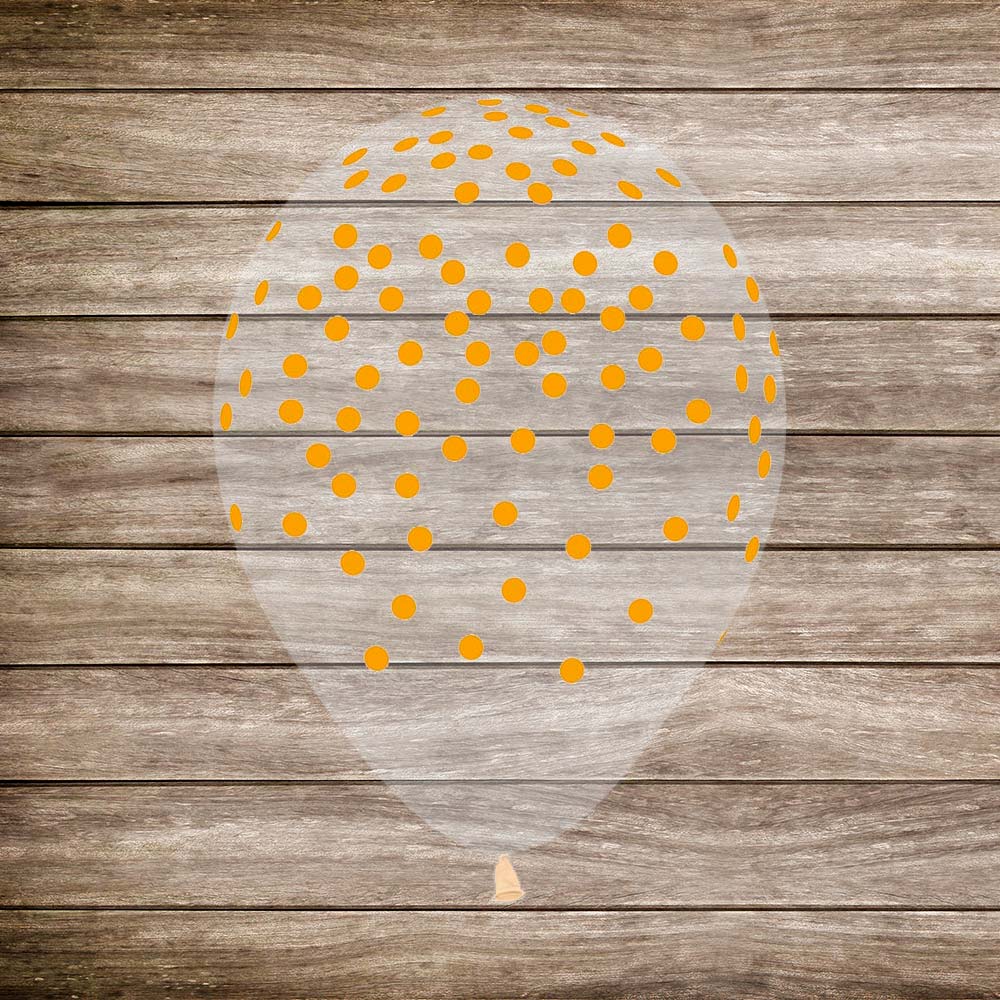 Globo Impreso Infinity Transparente Confetti R12 x50 unidades Sempertex