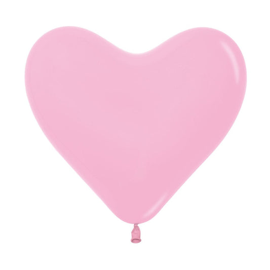 Globo Fashion Corazón Rosado C12 por unidad Sempertex