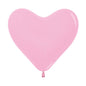 Globo Fashion Corazón Rosado C12 por unidad Sempertex