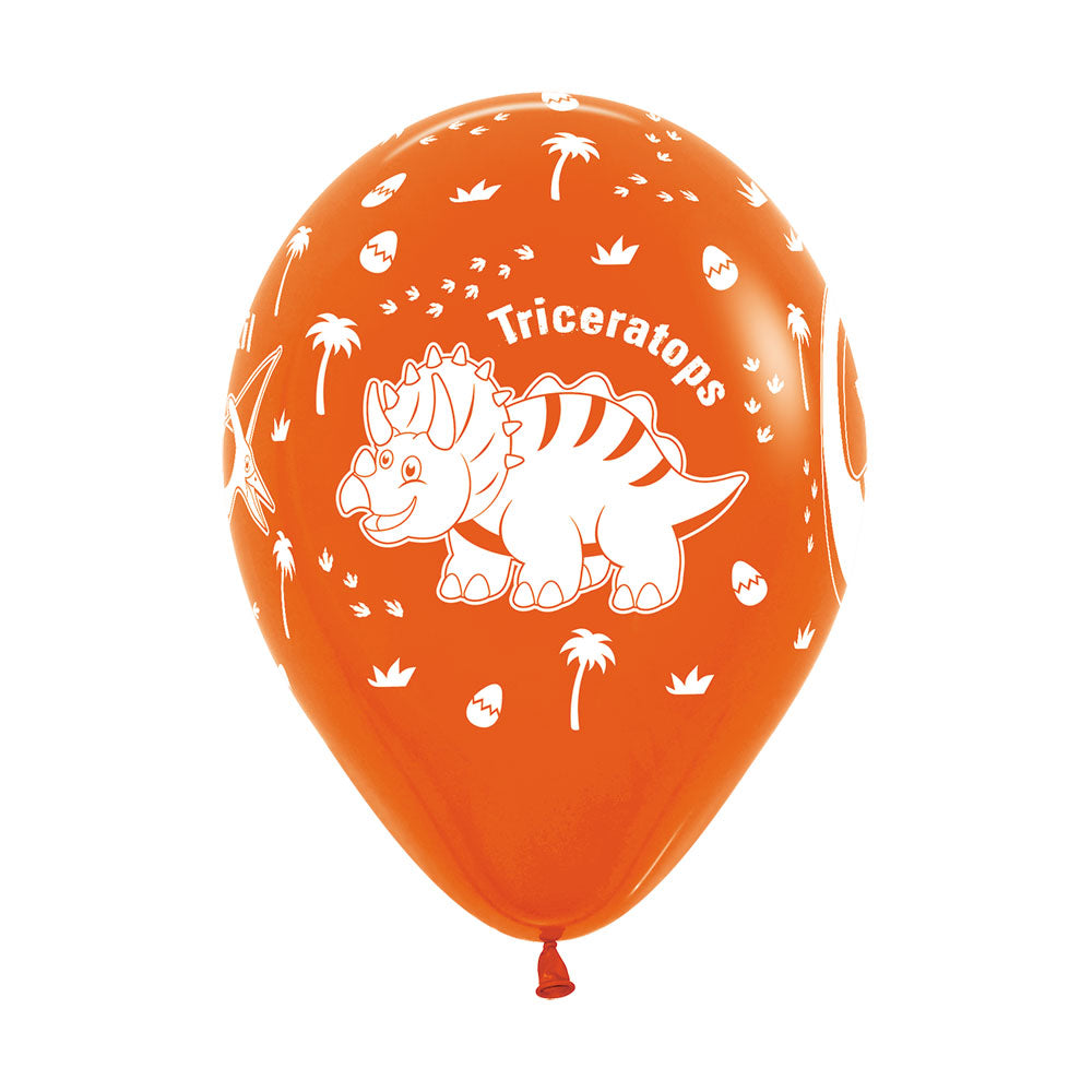Globo Impreso Infinity Surtido Dinosaurios R12 x50 unidades Sempertex anm