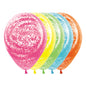 Globo Impreso Infinity Fashion Surtido Graffiti Invierno R12 x50 unidades Sempertex