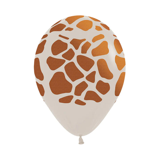 Globo Impreso Infinity  fashion arena jirafa tinta cobre R12 x50 unidades Sempertex anm