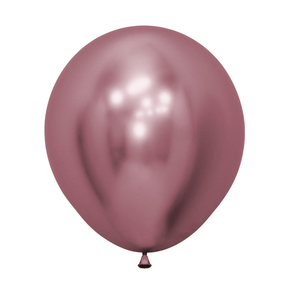 Globo Reflex Cromado Rosado R18 x6 unidades Sempertex
