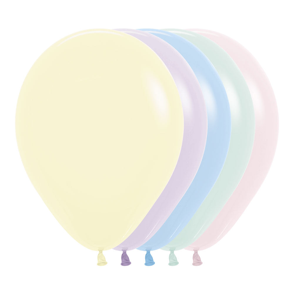 Copia de Globo Pastel Mate Surtido R12 x50 unidades Sempertex