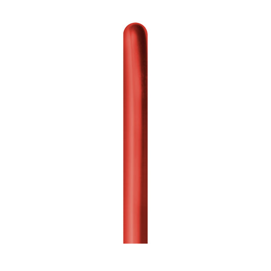Globo Reflex Cromado Rojo Cristal tubito T260 x50 unidades Sempertex